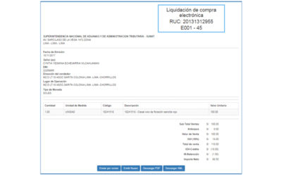 Desde el 01.10.2018 es obligatorio emitir Liquidaciones de Compra Electrónica